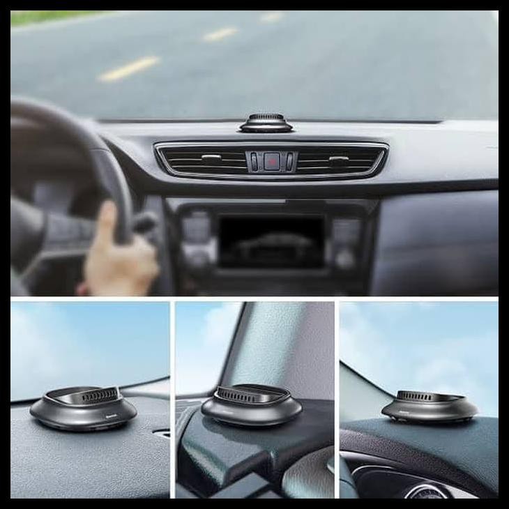 Baseus Mini Volcano Car Fragrance Holder / Parfum Pengharum Mobil - Silver