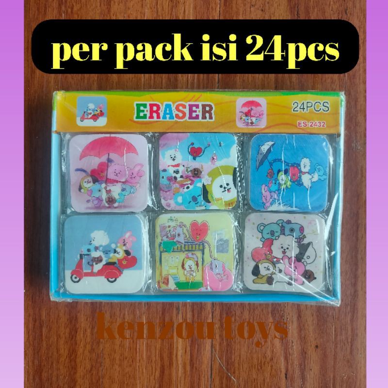 Penghapus Bts Bt21 Per Pack isi 24