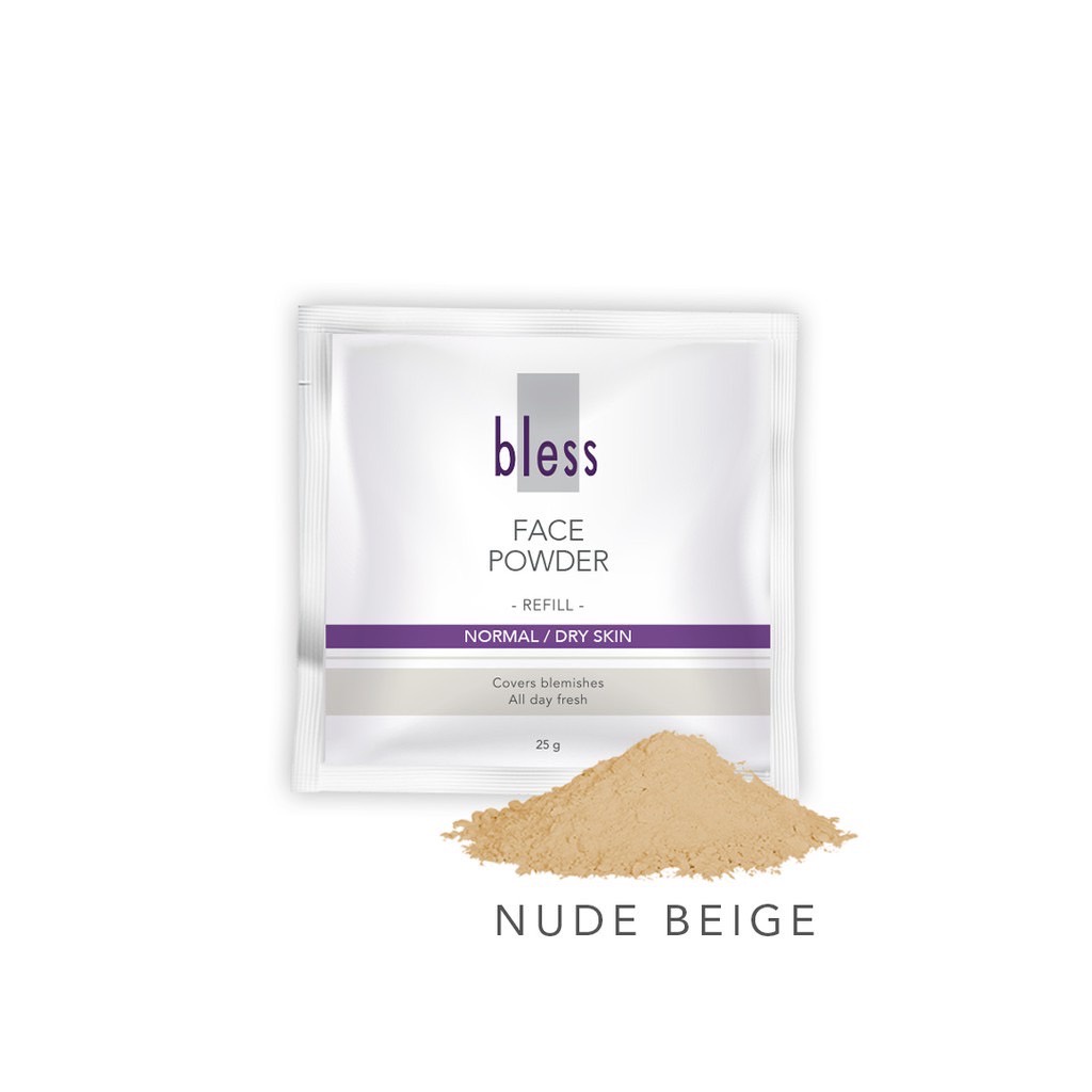 Bless Refill Face Powder 25 Gram  | Bedak Tabur Refill