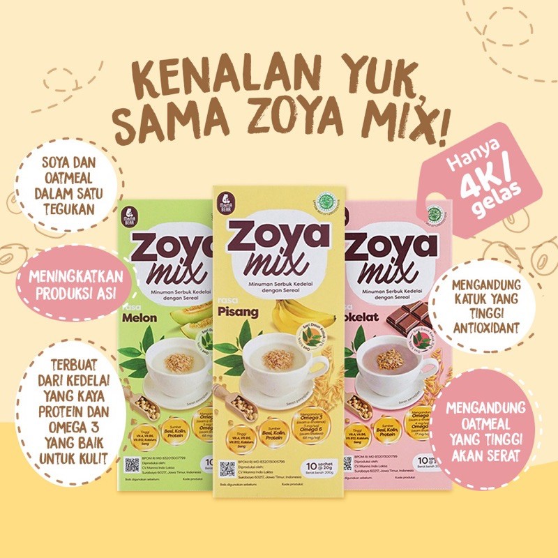 MamaBear Zoya Mix Susu Soya + katuk ASI Booster Zoyamix Mama Bear Soya Mix