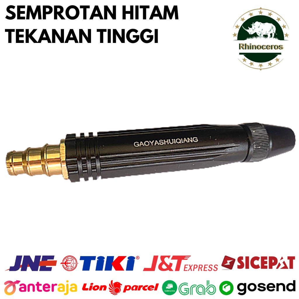 Semprotan Cuci Motor Mobil Tekanan Tinggi Hitam Semprotan 1/2-3/4 Inch