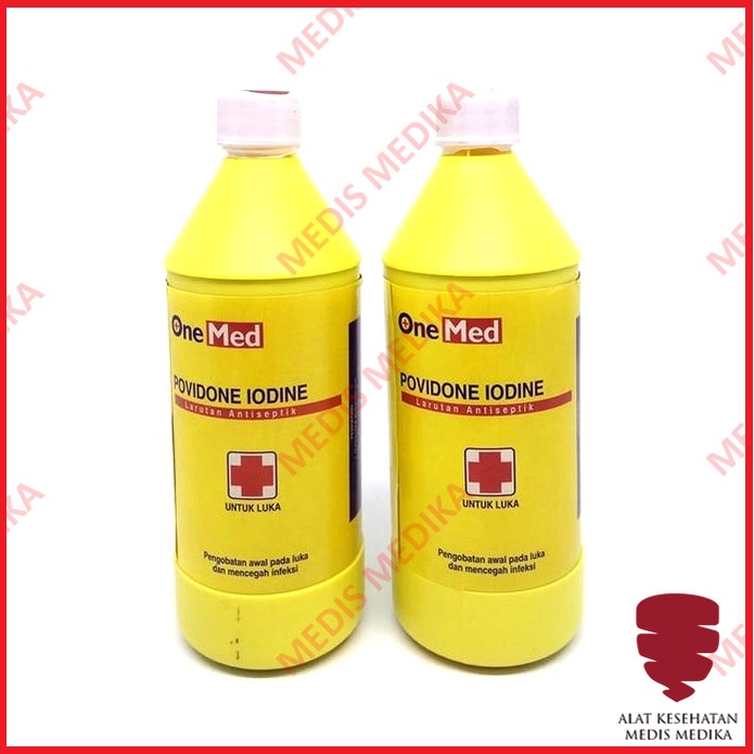 Povidone Iodine 10% 300ML Obat Tetes Merah Peralatan P3K Onemed