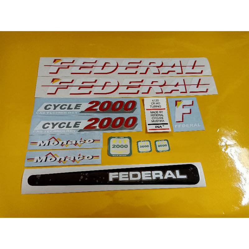 stiker sepeda federal monaco
