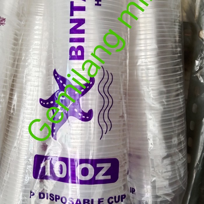 Gelas plastik cup plastik 50 pcs