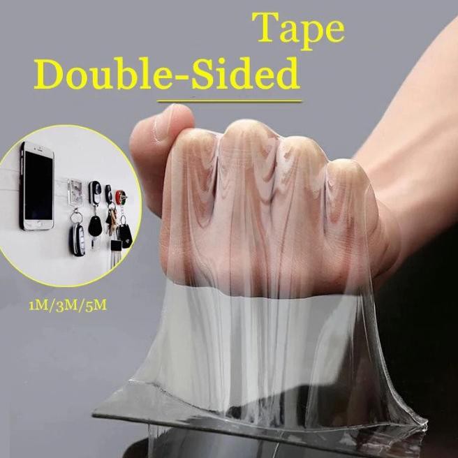 

[MBO.16Sp21l] NANO TAPE 5M TRANSPARAN DOUBLE TAPE 5 METER SOLASI SELOTIP BENING LEM AJAIB PEREKAT SE
