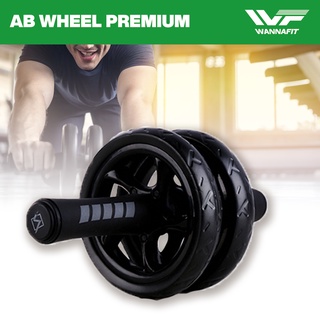AB WHEEL AB ROLLER PREMIUM WANNAFIT Alat Push Up Roda Fitness Free Mat Roller Exercise