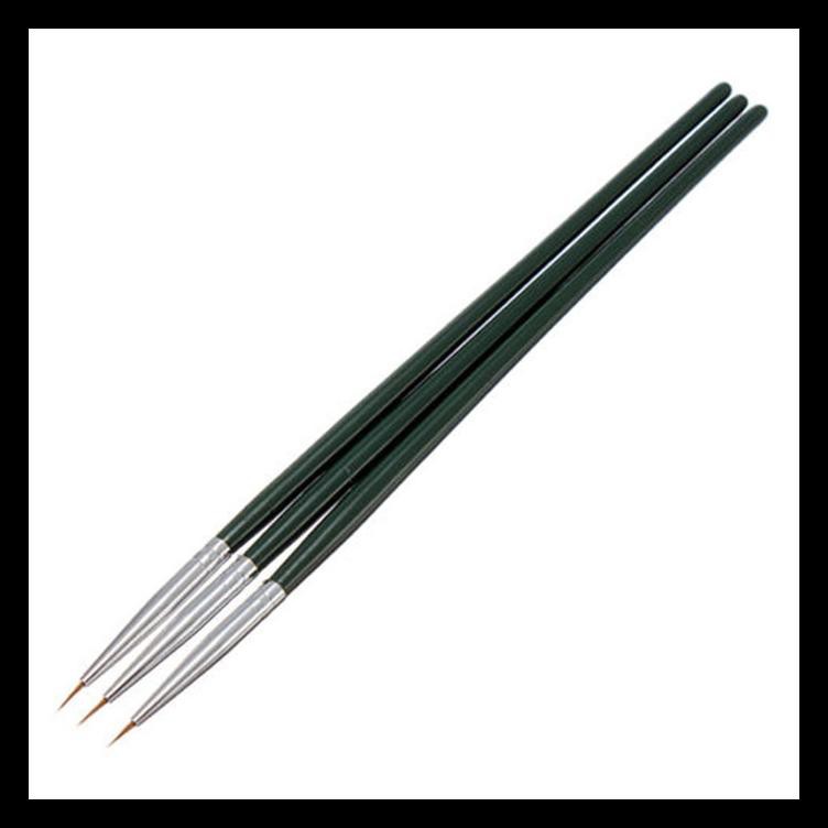

Special Price Akrilik 3Pcs Pen Brush Untuk Menggambar / Melukis Garis / Titik