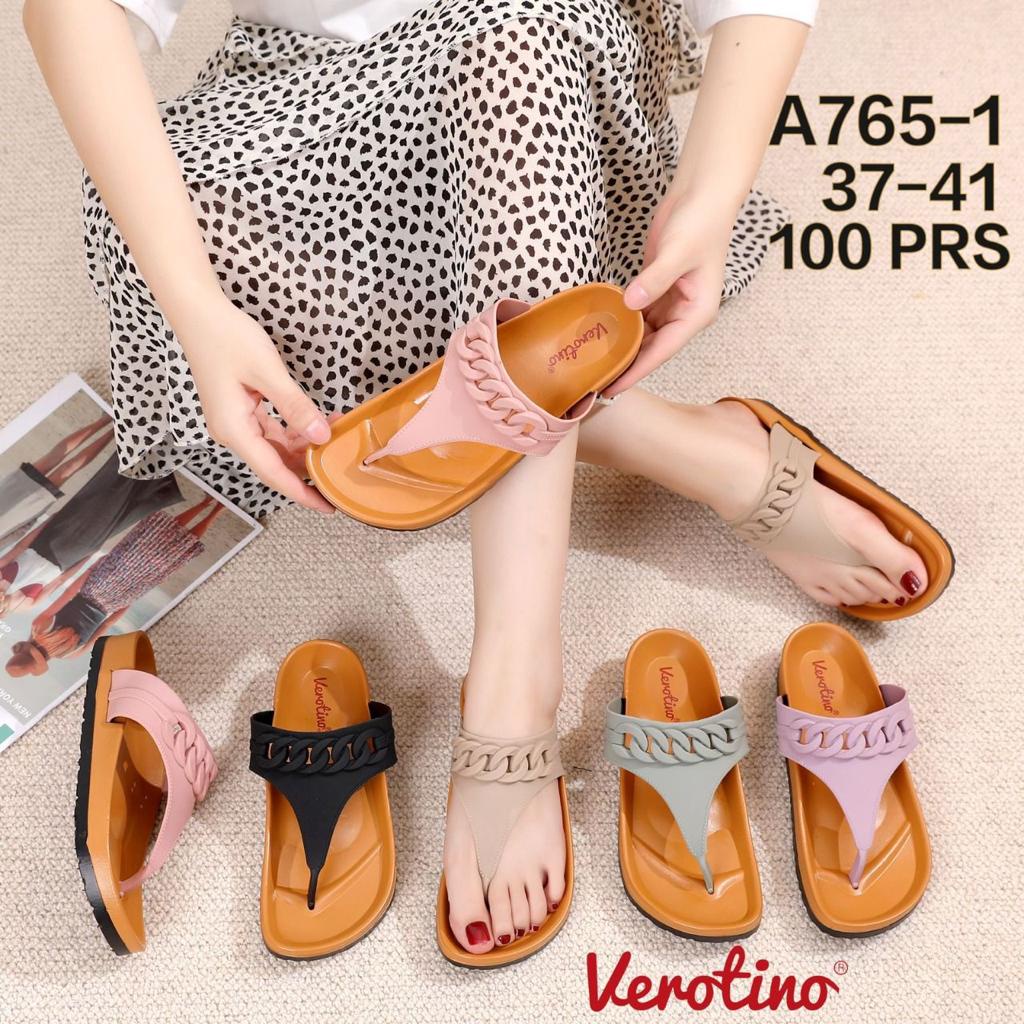 PROMO !! SANDAL JEPIT WANITA VEROTINO KODE A765 - 1 RANTAI WR || SANDAL JEPIT RANTAI SANDAL IMPORT VEROTINO A765  - 1 BEST SELLER