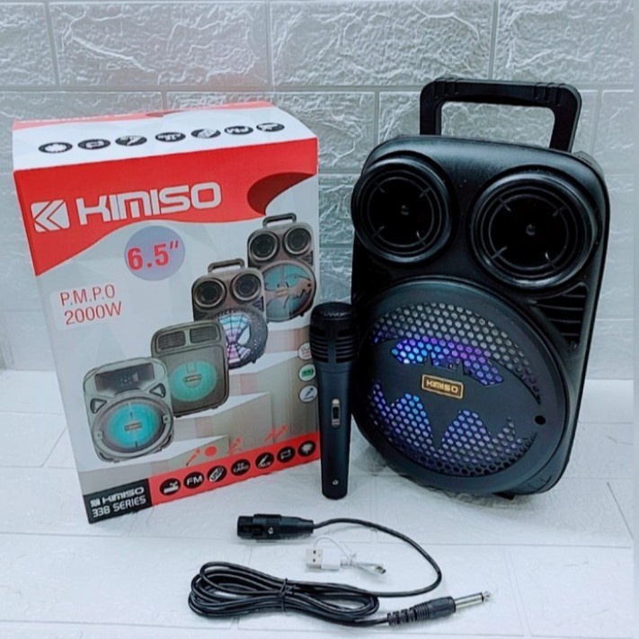 COD SPEAKER BLUETOOTH 6'5 INCH KIMISO  3391 SERIES BATMAN PLUS MIC KARAOKE X-BASS//SPEAKER KARAOKE//SPEAKER WIRELESS