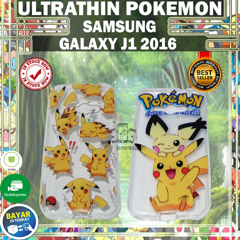 (Warna Acak) Silikon Samsung Galaxy J1 Ace / Ultrathin Samsung Galaxy J1 Ace / Case Pokemon