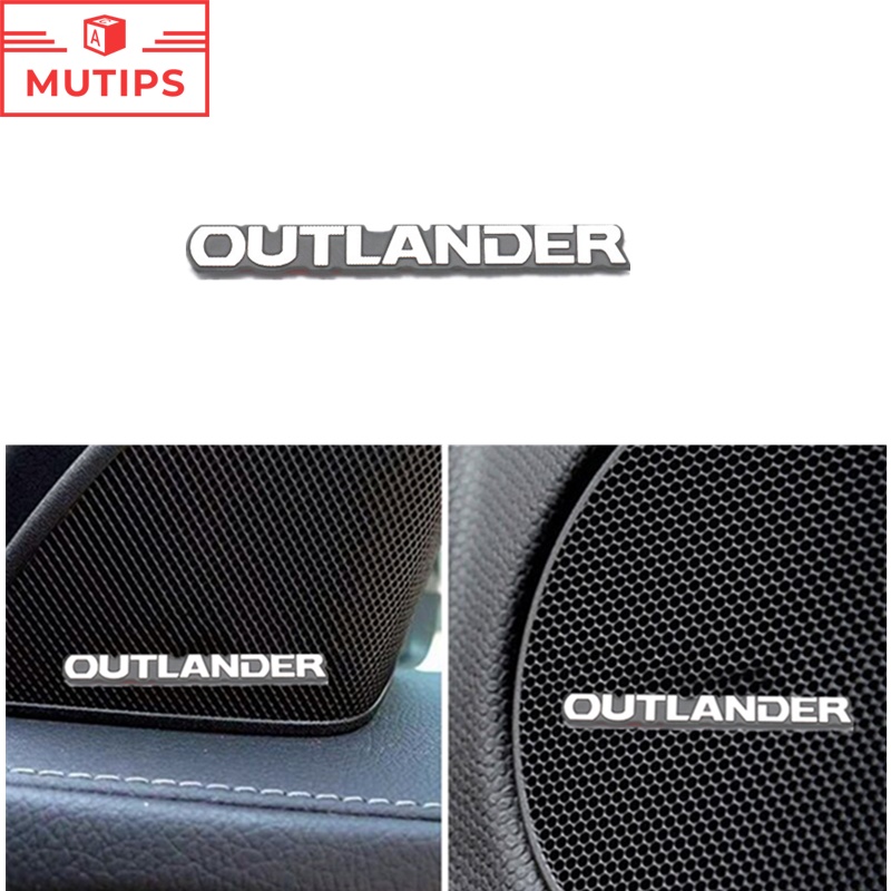 Mitsubishi Outlander 4 Pcs Sticker Dekorasi Speaker Mobil SUV PHEV 3 4 12-22 2020 2021 2022