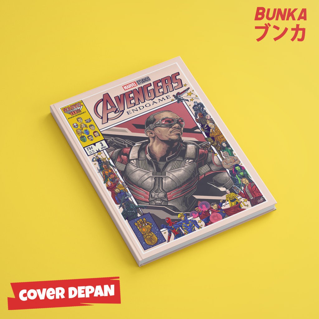 

Notebook Marvel Avenger Falcon Hardcover A5 Buku Tulis Catatan Note Agenda Planner Jurnal