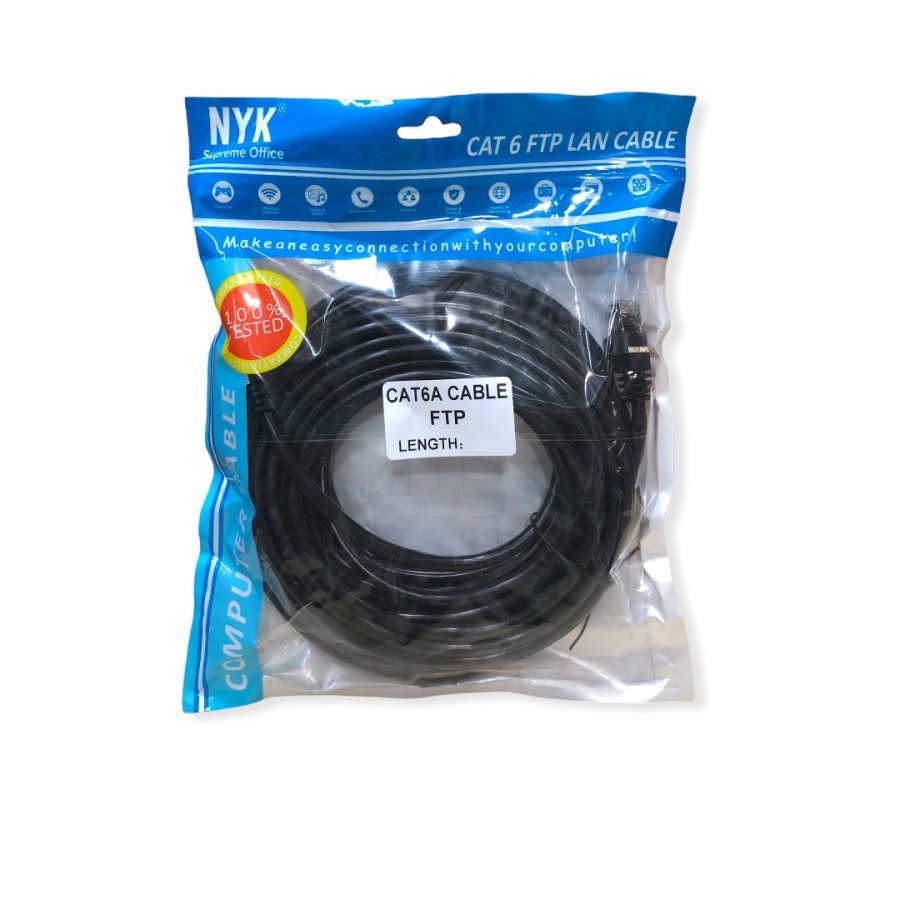 Kabel LAN FTP Cat6a 25M 25 Meter Outdoor NYK