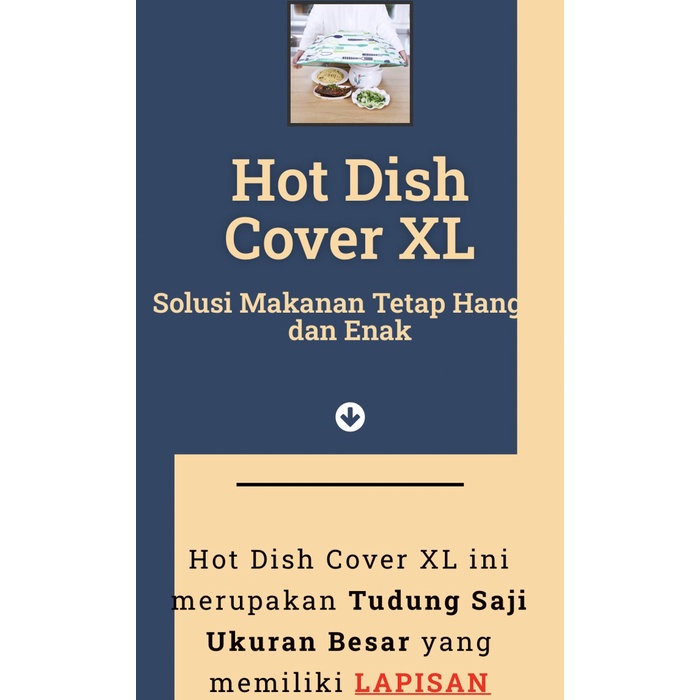 BAROKAH GAMIS PROMO Hot Dish Cover XL ORIGINAL PREMIUM