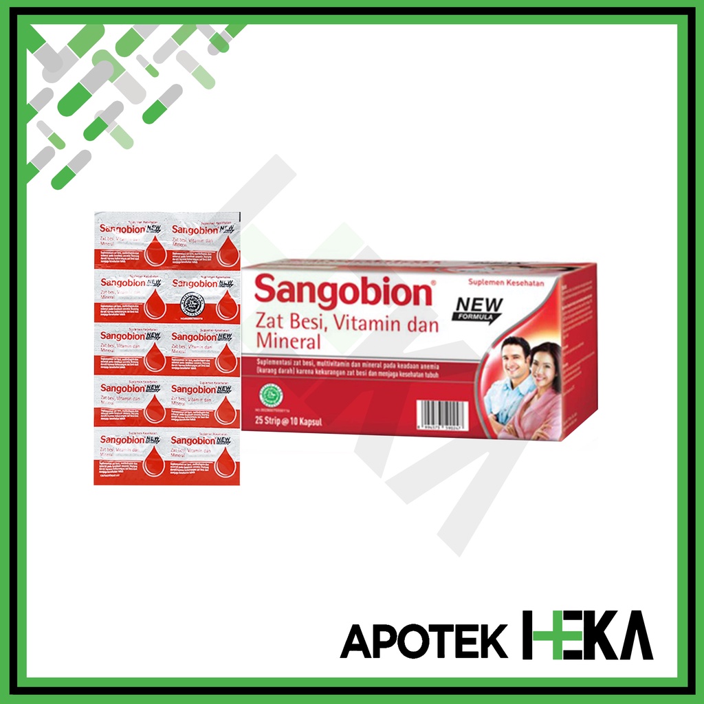 Sangobion Kapsul Box isi 25x10 - Tablet Penambah Darah (SEMARANG)