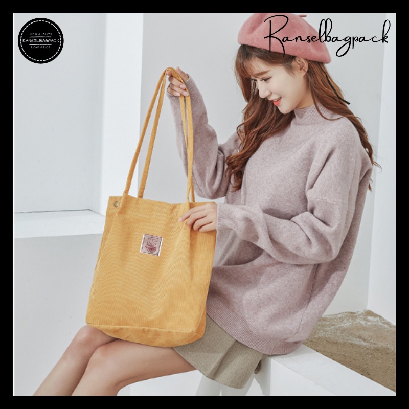 Totebag -Shoulder Selempang Wanita Terbaru Murah Bagus Kekinian Simple Elegan Casual Model Fashion Korea Multifungsi Stylish Bahu Messenger Traveling Sekolah Kuliah Kerja Favorit Remaja Dewasa Perempuan Cewek