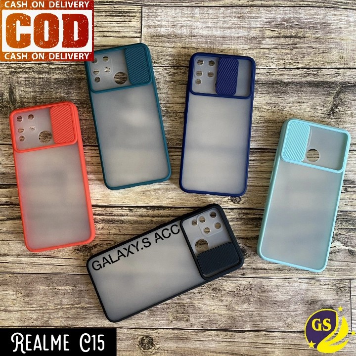 Realme C35 8i 8 Pro 8 5G C21Y C25 C21 C20 C17 C15 C12 C11 C3 C2 A3S A1K Slide Case Protection Camera Candy