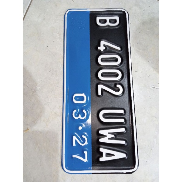 plat nomor motor LISTRIK (sepasang)