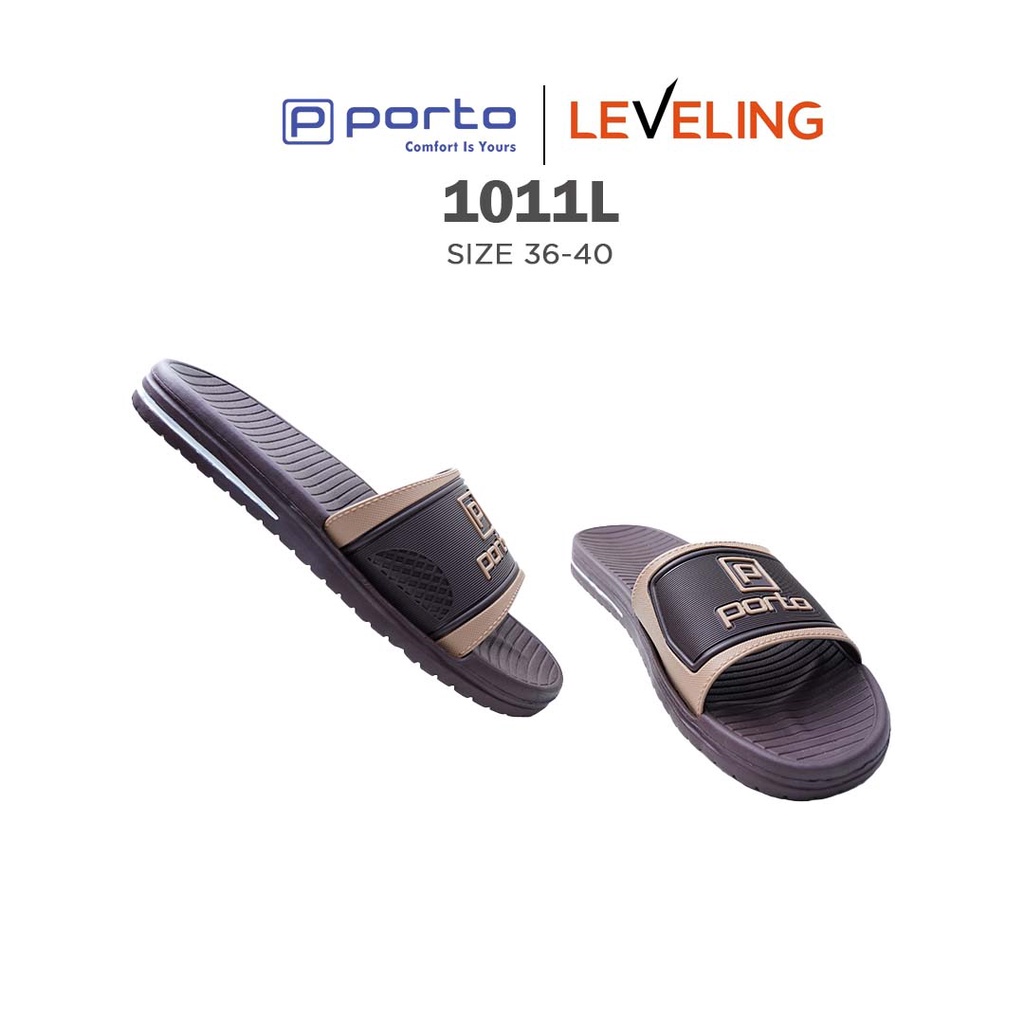 1011L - Porto Leveling Sandal Wanita Karet House Slipper Rumahan Kuat Nyaman Awet Original Terbaru