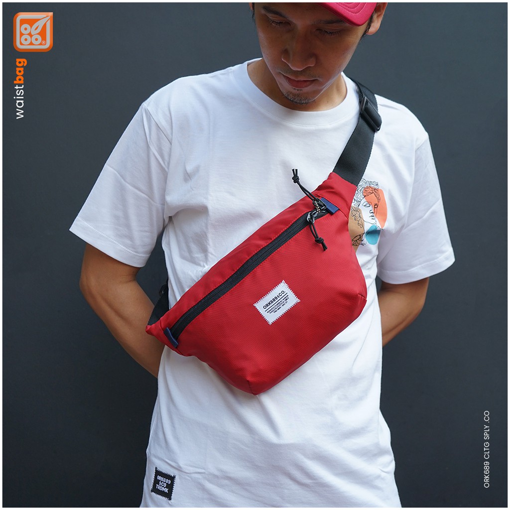 Ork689 Tas Selempang Pria Distro Tas Waistbag Slingbag Waterprof Ork689 WP Panp