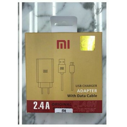 Charger Xiaomi Original 100% 2,4 A Fast Charging USB Colokan Bulat