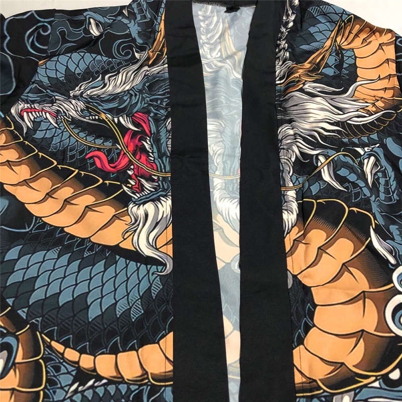 KIMONO CARDINGAN IMPORT PRIA WANITA KOREA DRAGON NAGA TB10