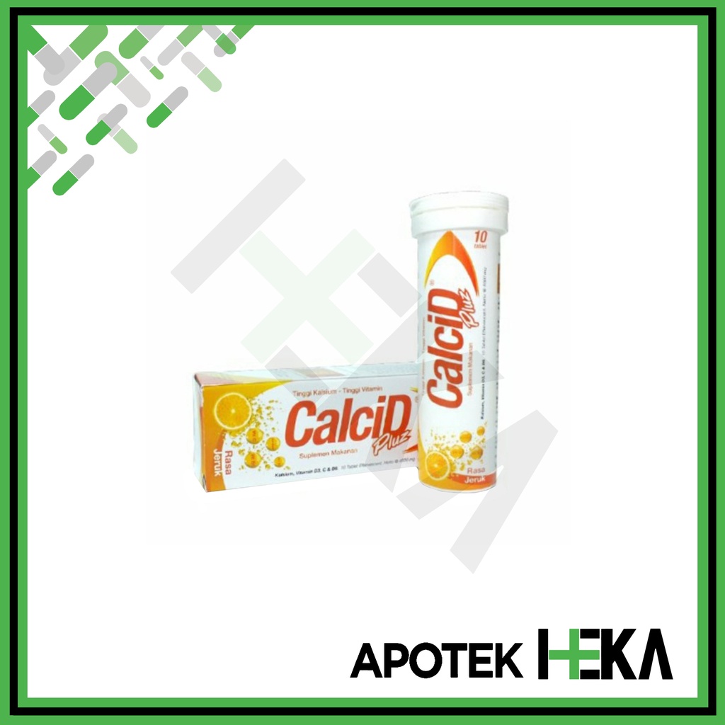 Calcid Plus Effervescent - Vitamin C 1000 isi 10 Tablet (SEMARANG)