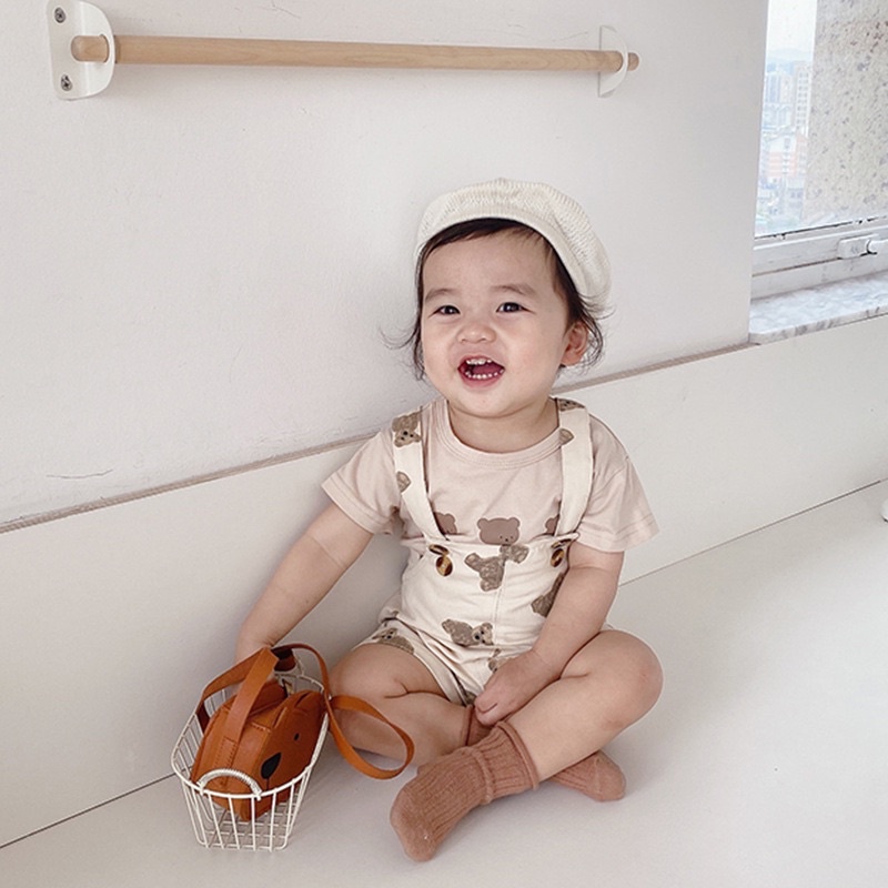 Three bear overall set anak laki laki