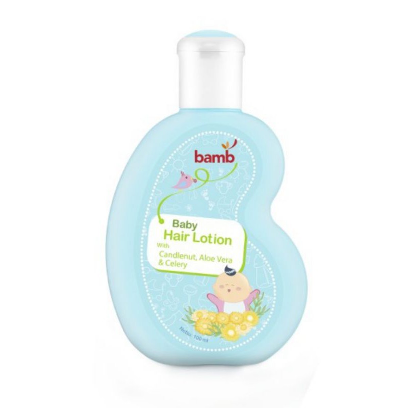 BAMBI Baby Hair Lotion with Candlenut and Aloe vera serta Celery 100ml