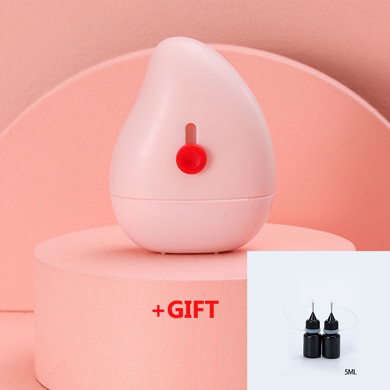 Roller Stampstempel Barcodeidentitasidentitas Rahasia Bahan Karet Antimaling Untuk Kantor-merah muda + ink *2