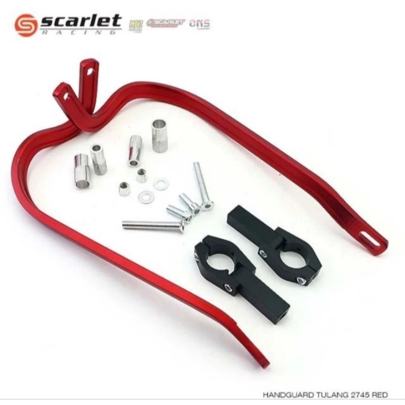 handguard tulang scarlet merah