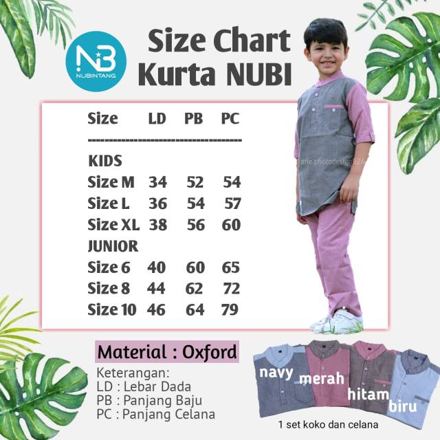 GROSIR MURAH Set Baju Koko Kurta Anak Kids Nubi