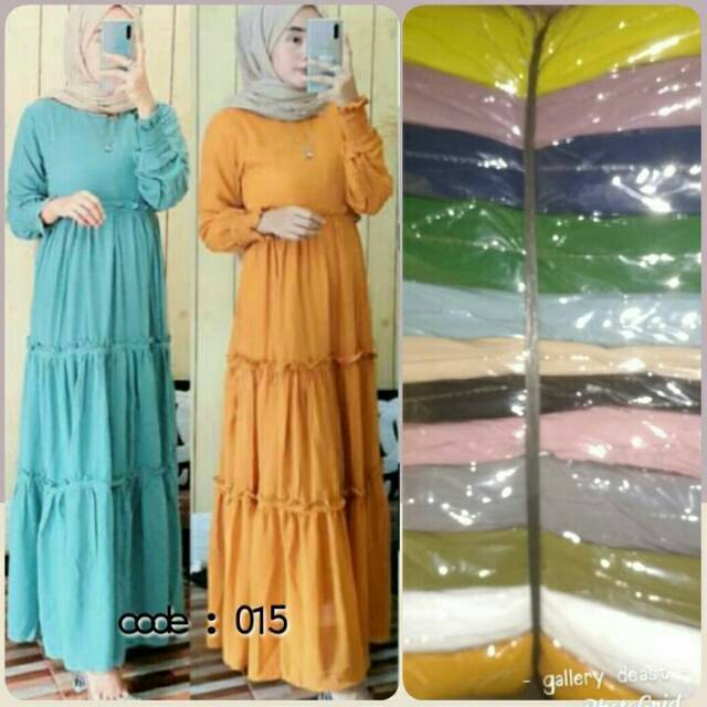 Gamis ceruty umpak 015 / maxy dress ceruty by frilla ori/genia maxy