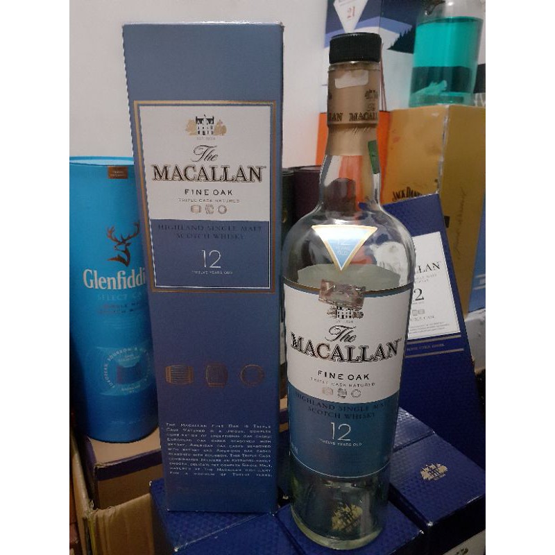 Botol bekas miras Macallan12 Fine Oak