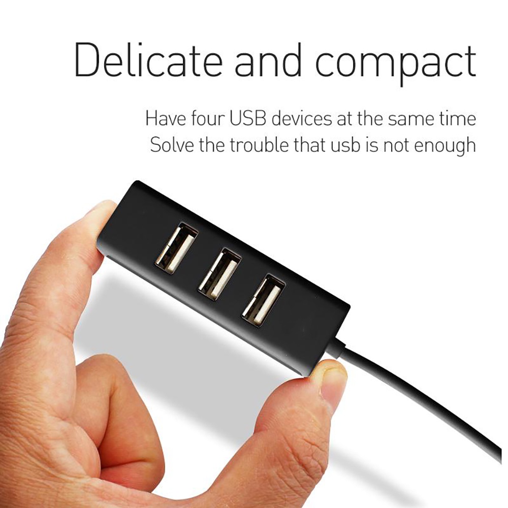 Actual【COD】4 Ports USB HUB  Portable Multi Function Original- Garansi Resmi 6 bulan