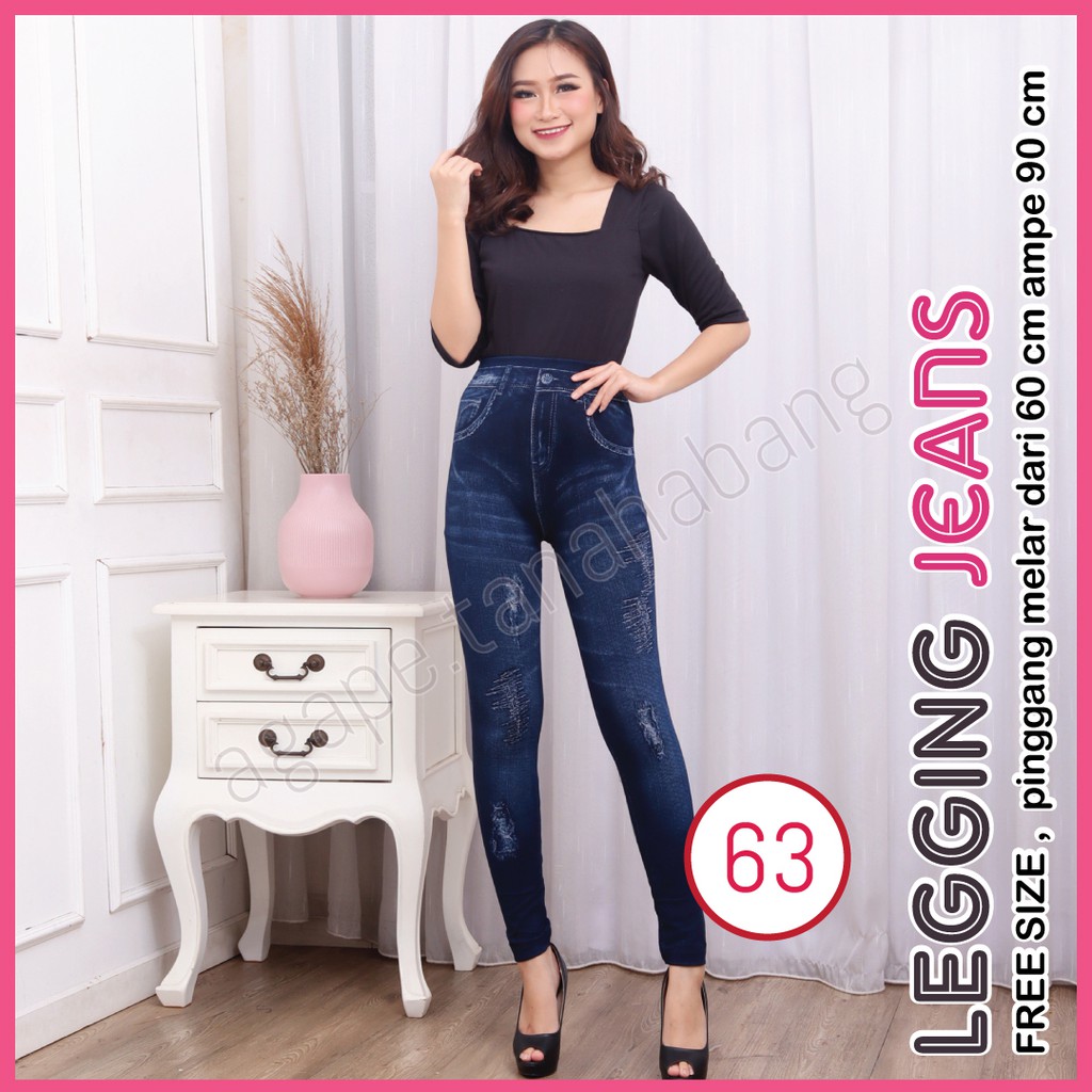 legging Jeans #63 / Legging Jeans Wanita