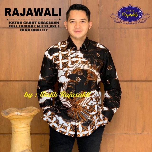 Batik RAJAWALI Katun Cabut Sragenan Full Furing Termurah