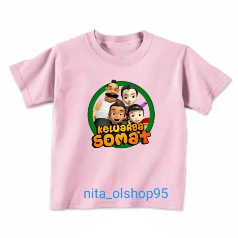 baju keluarga somat kaos gambar kartun