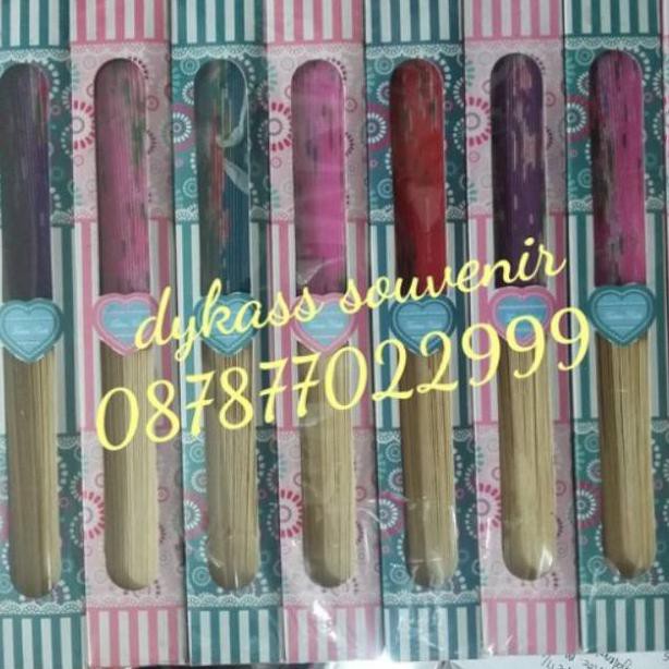 Souvenir pernikahan kipas jepang plus box