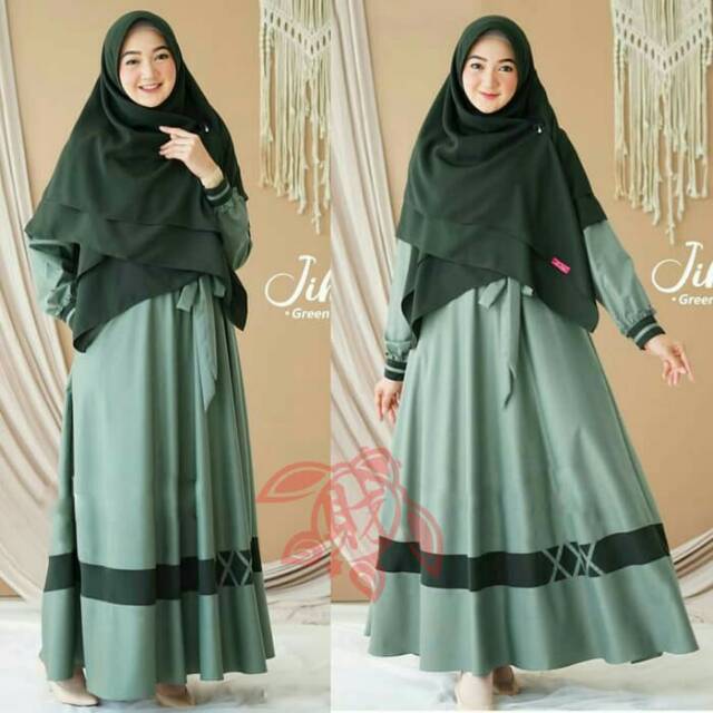 Syari zihan jihan mint baju gamis wanita terbaru terlaris