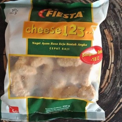 

Fiesta cheese nugget 123 naget ayam rasa keju bentuk angka