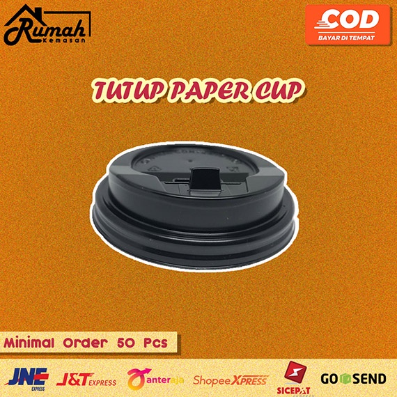 TUTUP PAPER CUP TUTUP CUP TAHAN PANAS KOPI 8oz