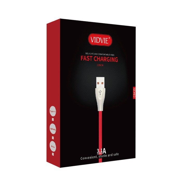 Cable Charge VIDVIE Type-c CB435 tc Fast Charging 3.1A - Kabel data android