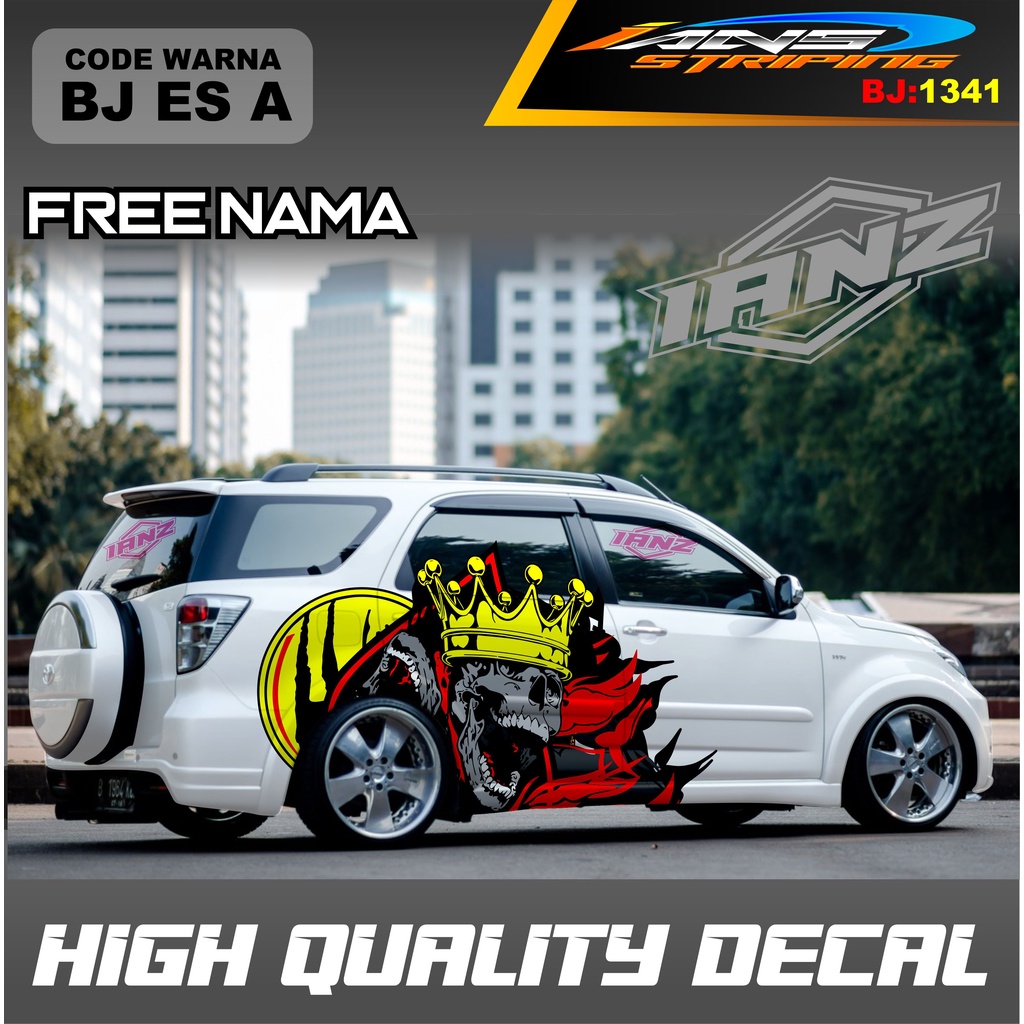 DECAL STIKER MOBIL KEREN / STICKER DECAL MOBIL INNOVA TERIOS AVANZA PAJERO XENIA