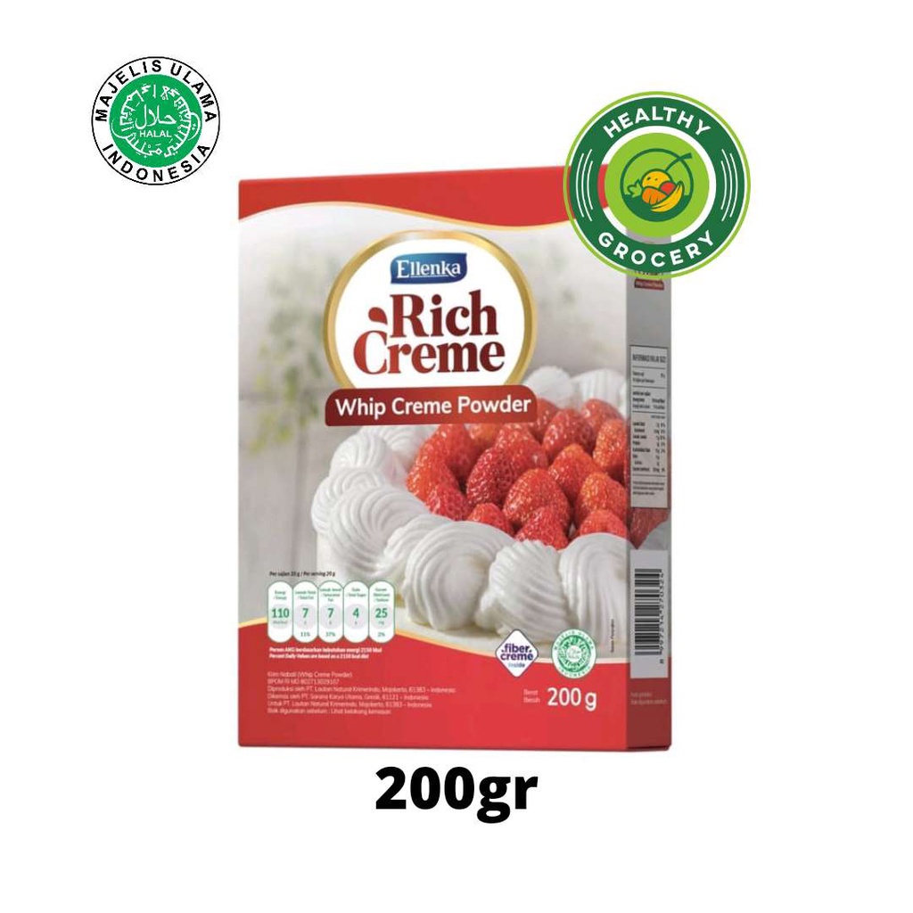 

Ellenka Rich Creme Whip Creme Powder 200gr WHIP KRIM / WIP KRIM /WHIP CREAM