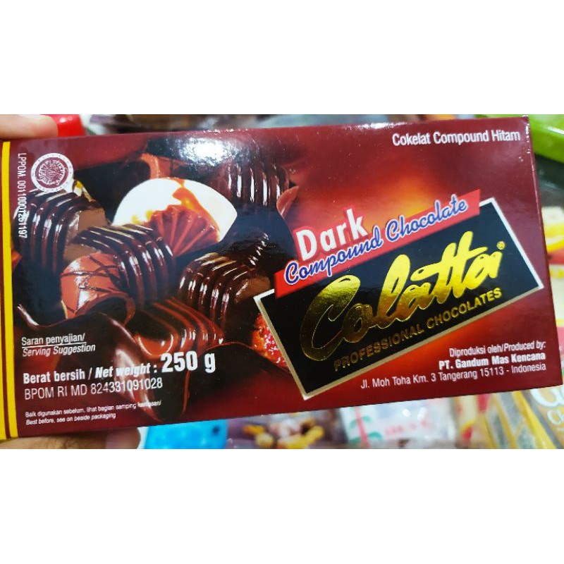 

colatta dark compound chocolate / coklat batang / cokelat colatta
