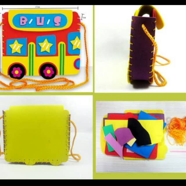 

Prakarya Tas Kecil 3D Buatan Tangan