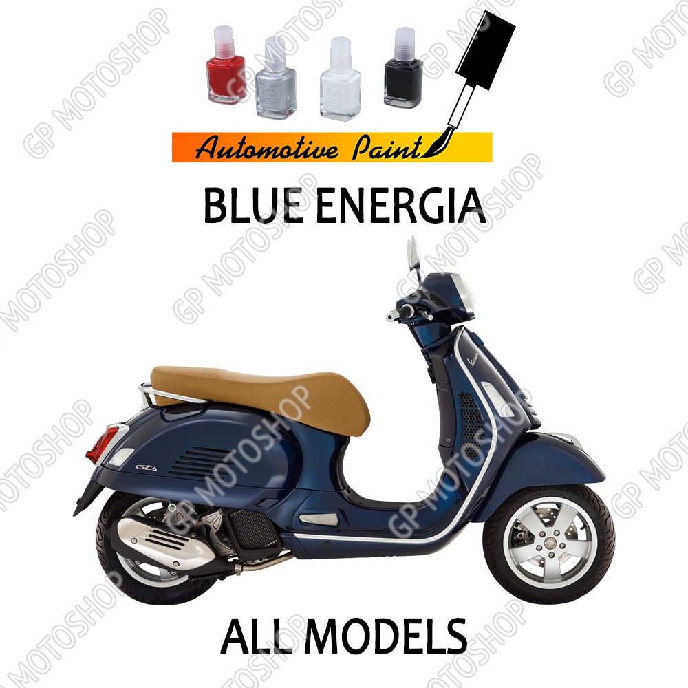 PIAGGIO BLUE ENERGIA CAT OLES PENGHILANG BARET MOTOR VESPA MATIC BIRU METALIK LX S SPRINT ALL MODEL