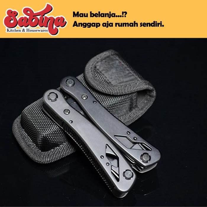 Tang Jepit Pocket Portabel Multifungsi Obeng Set Reparasi MultiTool