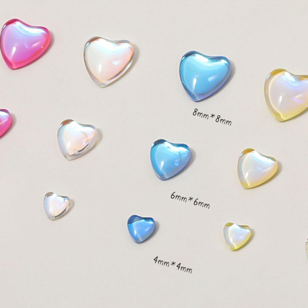 Preva Manikmanik Kristal Bentuk Hati Warnawarni Untuk Dekorasi Nail Art